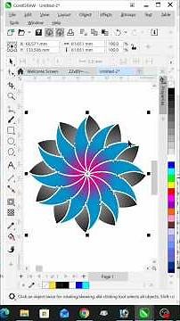 #04 | How to Flower Design in CorelDraw #ShortVideo