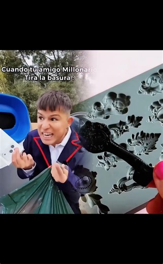 Cuando Tu Amigo Millonario Tira La Basura💸🤑🙂 Paul Ferrer#shortvideos #comedy #funny #viralvideo