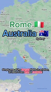 Rome to Sydney, 21 hours journey. The longest flight in Italy 🇮🇹 | Flight and routes Every day