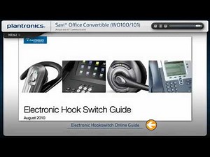 Plantronics Savi Office WO100 with Avaya one-X Interactive Setup Guide (iPhone sample video)