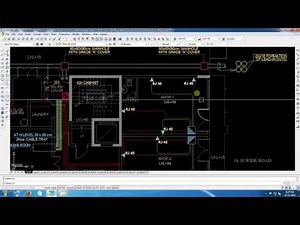 M.E.P. Drawing For TELEPHONE layout 2D auto CAD of UAE in Building line.Sample