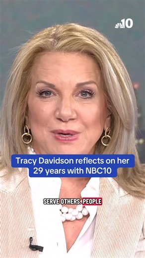 NBC10 Philadelphia on Instagram: "Legendary reporter Tracy Davidson anchored her final newscast for NBC10 on Tuesday, Nov. 25, 2025. She shared a special message to her family, friends, and colleagues at the end of the 4 p.m. newscast. See all of our tributes to Tracy here: http://on.nbc10.com/LbQ7mPR"