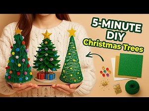 DIY Mini Christmas Trees | Easy and Fast Christmas Decor Tutorial🎄