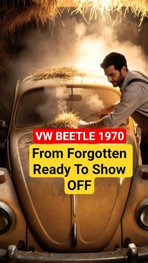 VW Beetle 1970 | From Forgotten to Ready To ShowOff #VWBeetle#ClassicCar#VintageVW#Shorts