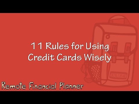 11 Rules for Using Credit Cards Wisely