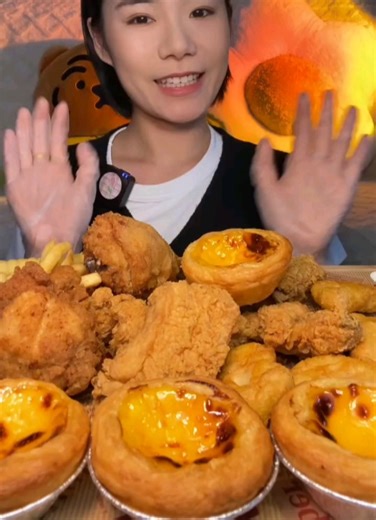 高质量快手吃播 各种油炸物合集 多人倍速剪多余—减肥解压咀嚼音