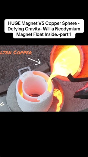 HUGE Magnet vs Copper Sphere: Defying Gravity Experiment