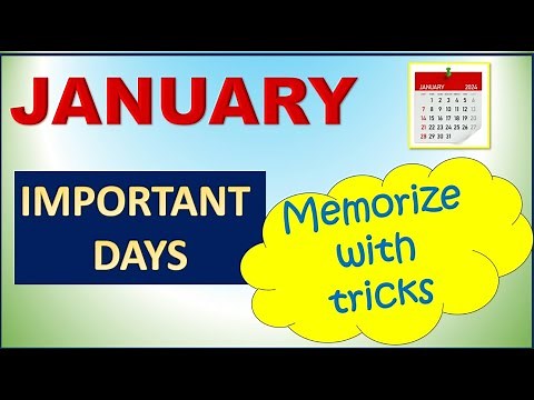 January Important Days Trick || Memorize January important days - STORY | MCQ January Days