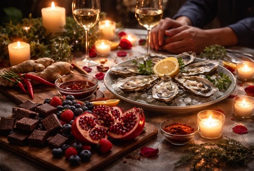 Saint-Valentin : les 7 aliments dits aphrodisiaques qui stimulent vraiment le désir