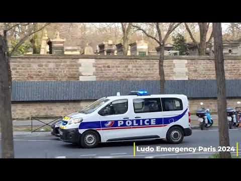 BAC 75 N + van Police en urgence Police cars and van responding