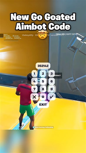 New AIMBOT Go Goated Code😎🔥 #fortnite #shorts