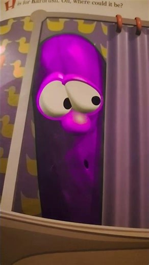Larry the cucumber Purple Barbie Unicorn 🦄 #veggietales #barbie #larryboy