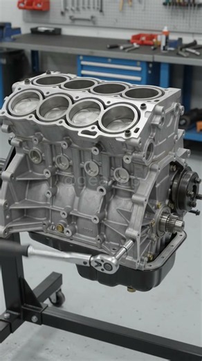 Building a 4-Cylinder Engine From Scratch 🤯🔩 | Satisfying ASMR
