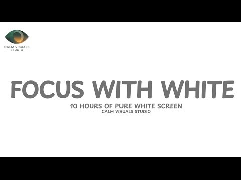 White Screen | 10 Hours Of Pure White Screen In HD | NO DISTRACTION | JUST PURE WHITE SCREEN | FOCUS