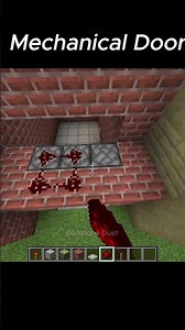 Don't Miss This Simple Minecraft Mechanical Door Trick! ✨ #minecraft #shorts #redstone