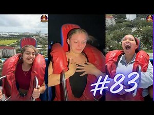 🚀#83 Hilarious Reactions of Girls on Slingshot Ride (Compilation)