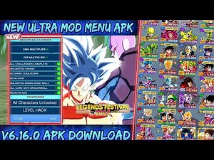 NEW! Dragon Ball Legends V6.16.0 ULTRA MOD MENU APK / All Character Unlocked / 10+ Mod Menu Features