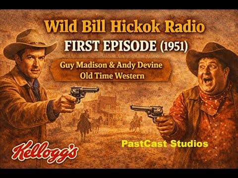 Wild Bill Hickok Radio – “First Episode” 1951 | Guy Madison & Andy Devine | Old Time Western