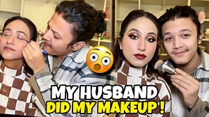 HE DID MY MAKEUP FOR THE FIRST TIME I AM SHOCKED 😳 #alizehjamali #aayuujanta #Alizeh #Aayush #contentcreator #ContentMonetization | AayuuJanta