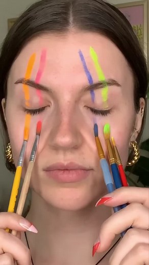 Did you even do a clown look if you didn’t use this sound #clown #makeup #neon #circus