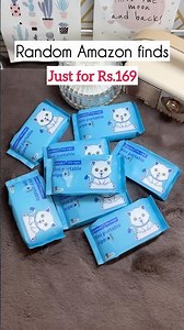 Random amazon finds asmr unboxing & demo review ♥️ mini wet wipes 🫧 travel must haves 💯