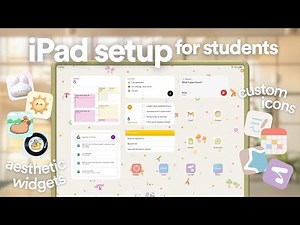 2025 PRODUCTIVE iPad setup 🎀 customizing your iPad, productivity apps, widgets, custom icons, etc!