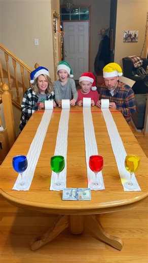 Don't Break the Toilet Paper - Family Challenge 🏆 Dad, Mom, and kids play funny family game where they pull a glass balanced on toilet paper and they're trying not to spill it. Whoever pulls their glass the farthest, wins $100. 🎬 This video was produced by Network Media and Benson Bros | The Scene Machine
