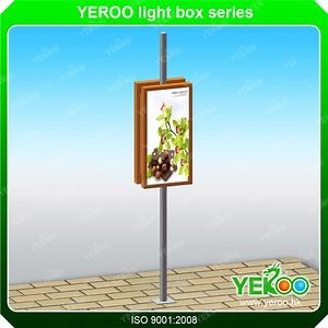 [Hot Item] Lamp Post Display-Lighting Lamp Pole Signs- Street Aluminium Lightbox