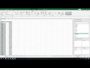 Excel - How to create a pivot table.