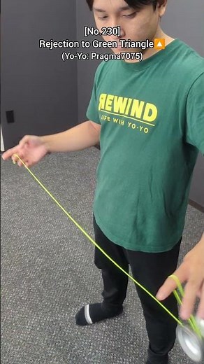[No.230]🪀Today's Yo-Yo Trick & Tutorial: Rejection to Green Triangle🔼 #yoyo #yoyotricks #ヨーヨー