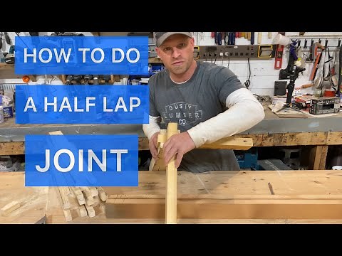How to do half lap joint with a mitre saw