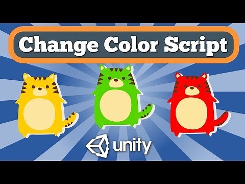 Unity Tutorial How To Change Gameobjects Sprite Color With C# Script Modifying Color Renderer Option