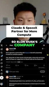 This Partnership Changes Everything for Claude Users #claude #spacex #ai
