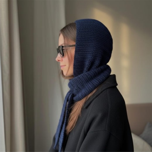 Crochet Hooded Scarf Pattern PDF, Sophie Scarf Inspired, Beginner Friendly Tutorial, Instant Download, Cozy Winter Hood - Etsy