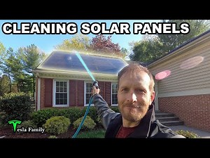 CLEANING SOLAR PANELS | Before and After comparison