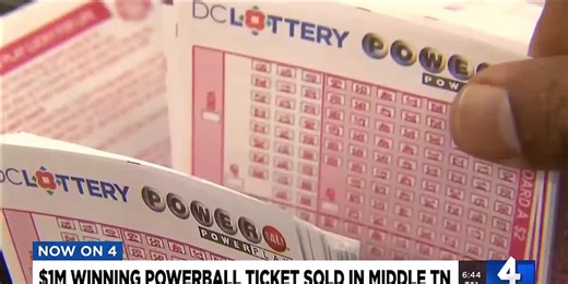 $1M winning Powerball ticket sold in Middle Tennessee
