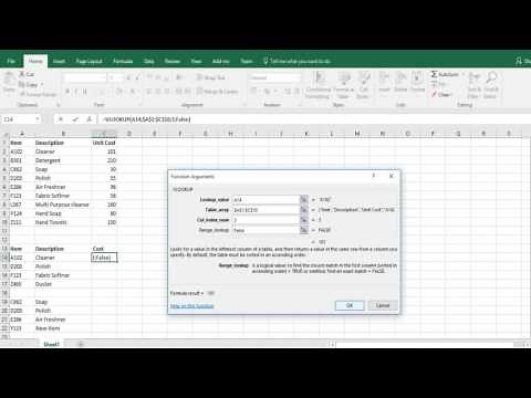 Excel Skills 2016 #6 - Vlookup combined with iferror formula and conditional formatting.