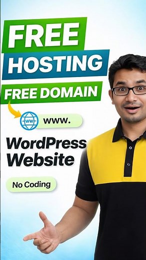Free WordPress Website || Free domain & hosting #youtubeshorts #shorts