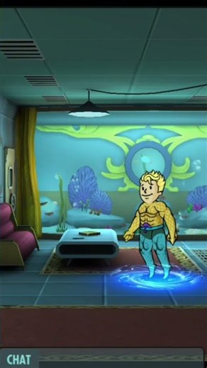 Manta Man in Room of the deep | Fallout Shelter