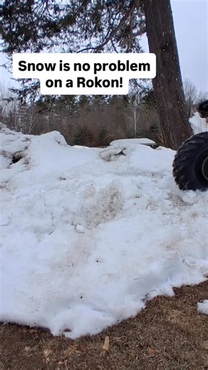 Rokons are built to handle the toughest conditions, including deep snow! #rokon2x2 #offroadmotorcycle #adventure #motorcycle #explore | Rokon