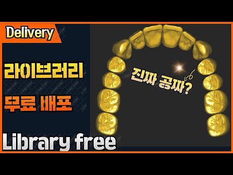 엑소캐드 치아라이브러리 무료배포 및 사용방법설명 / How to add teeth Library in exocad (Download free)