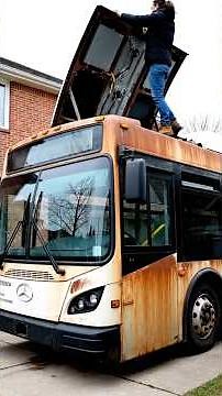 Insane Proterra All-Electric Urban Transit Bus Transformation After 20 Years of Decay! #satisfying
