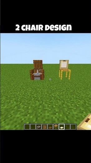 BUILD 2 Chairs in Minecraft (No Mods!)