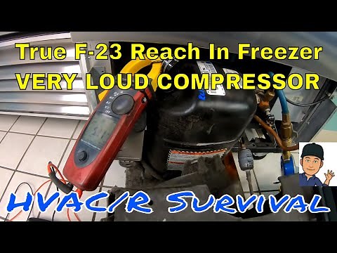 True T-23F Reach In Freezer Has Loud Compressor At Start-Up