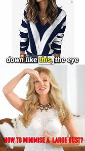 44K views · 193 reactions | Style Tips How to Minimise a Large Bust! #fashionreels ​ Style tips on how to style an outfit to minimize a large bust. How to make a large bust look smaller with clothes. It's easy when you know how! ​ Watch the full video: https://www.youtube.com/watch?v=_BYfjEHvKa8 ​ #over50style #styleover50 #fashiontips | Fabulous50s | Facebook