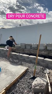 1.4M views · 4.4K reactions | Rember when i dry poured the equipment pad? I had some spalling on top which was from too much water too fast. I did the edging wrong too so pn this one I did some things different and it looks SO GOOD! I wish I would have done this all the way around the pool! Next we install the pool cover . #drypourconcrete #diypool #diy #diyconcrete #youcandoit #trynewthings #itworks | Eternal Harvest Decor | Facebook