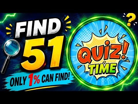 🤔Can You Find 51?👀|Only 1% Can Find | Eye Test Challenge| #live #quiz #iqtest #find51 #shorts #viral