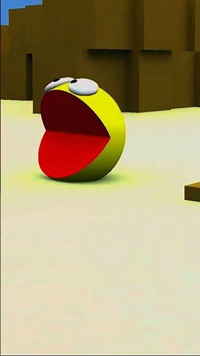 Crazy Pac-Man Goes Wild! 😂🍬 Funniest Maze Escape Ever!🔥 #pacman #shortsvideo #monster