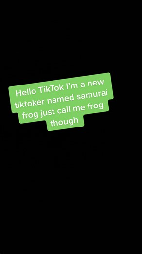Hello tiktok #samurai #samuraifrog #newtiktoker #xyzbca #fypシ #foryoupage