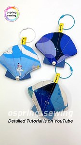 ospring_sewing on Instagram‎: "[Free Pattern] Easy Seashell Keychain  Download the free pattern & A tutorial that even beginners can easily follow has been uploaded to my channel  Please visit and subscribe. Thank you so much 殺 ▶ YouTube: https://youtu.be/G039OUloYv4?feature=shared * #diy #tutorial #tipsandtricks #sewingproject #coser #costura #keychain #keyholder #seashell #ハンドメイド #dikiş #خیاطی #핸드메이드"‎